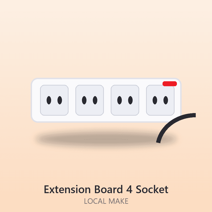 Extension Board 4 Socket